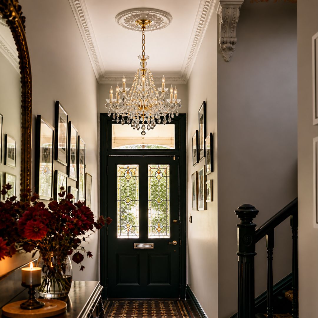 Bohemian Brilliance 15 Arm Crystal Chandelier- Gold