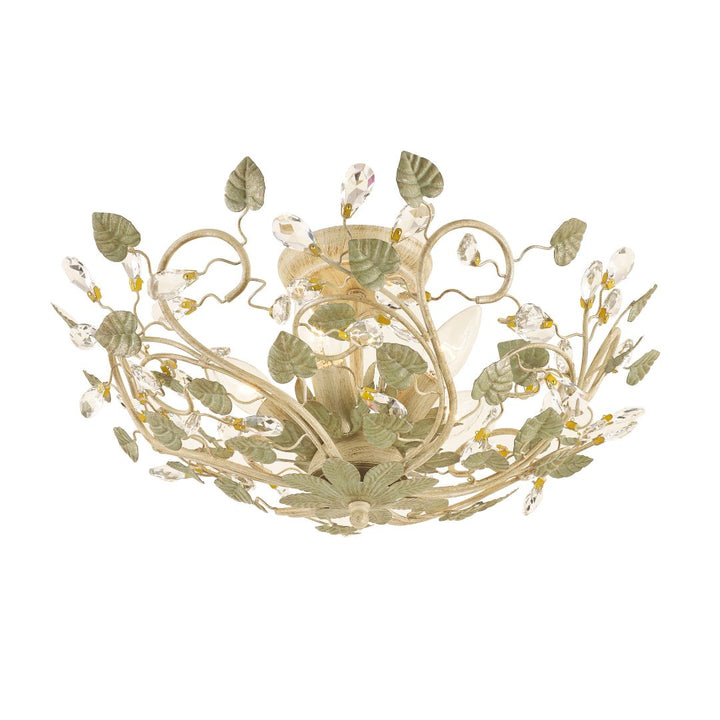 Bolton Collection - Champagne & Green Tea Flush Mount