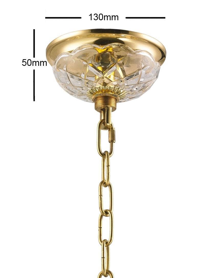 Bohemian Prague 10 Arm Crystal Chandelier - Brass Fixtures - Designer Chandelier 