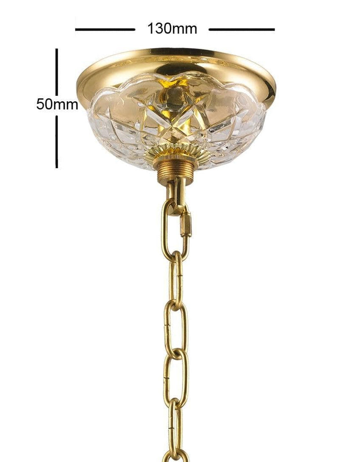 Bohemian Prague 10 Arm Crystal Chandelier - Brass Fixtures - Designer Chandelier 