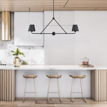 Load image into Gallery viewer, Keenan Collection - 2 Light - Chandelier - Matte Black Frame

