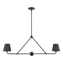 Load image into Gallery viewer, Keenan Collection - 2 Light - Chandelier - Matte Black Frame
