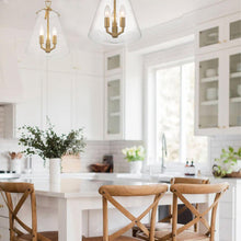 Load image into Gallery viewer, Baxter Collection - 3 Light - Chandelier - Satin Brass - W:28cm
