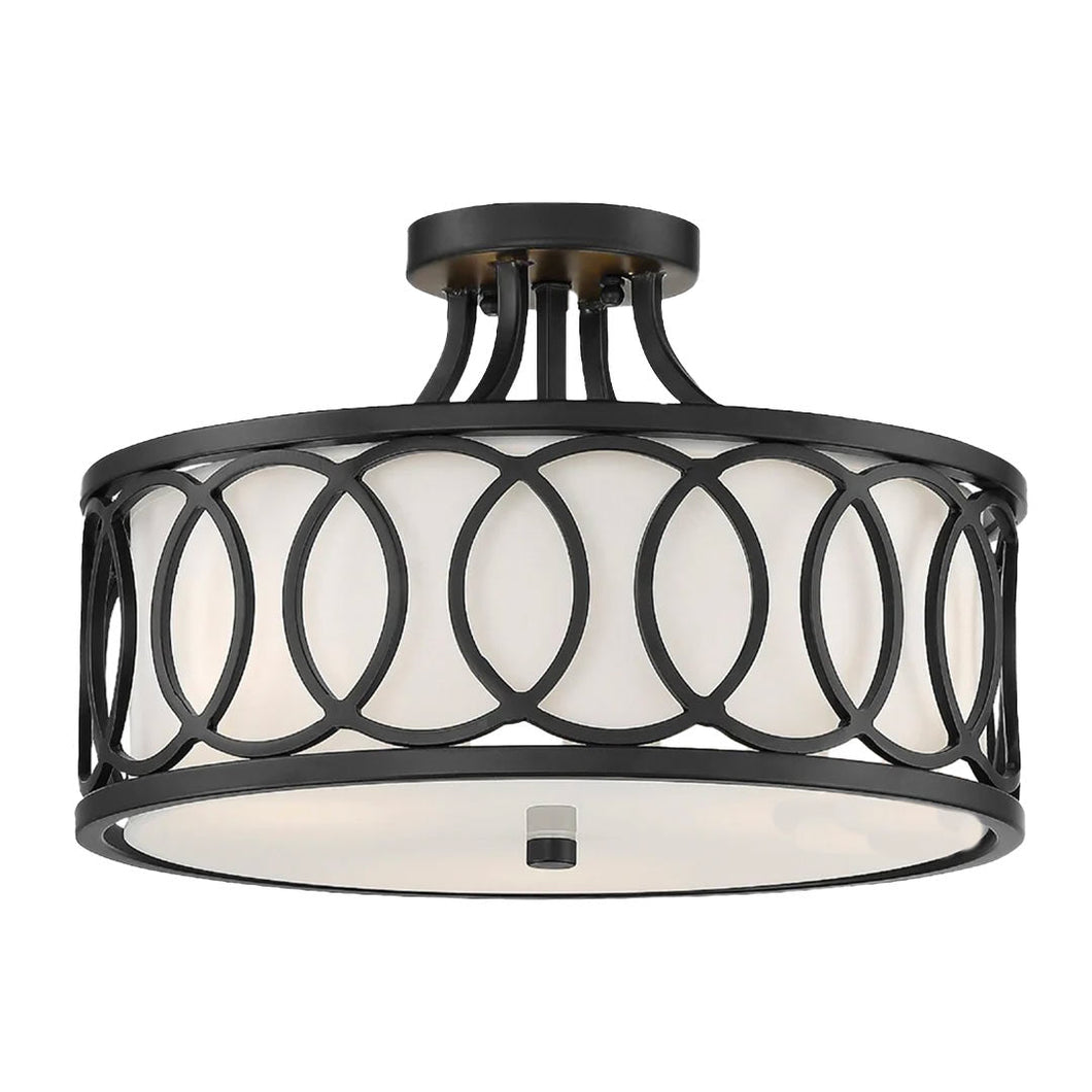 Gamma Collection Flush Mount - matte-black
