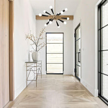 Load image into Gallery viewer, Voss Collection - Chandelier - Satin Brass &amp; Black - W:86cm
