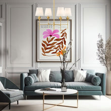 Load image into Gallery viewer, Florentine Collection - 4 Light Chandelier - Antique Gold
