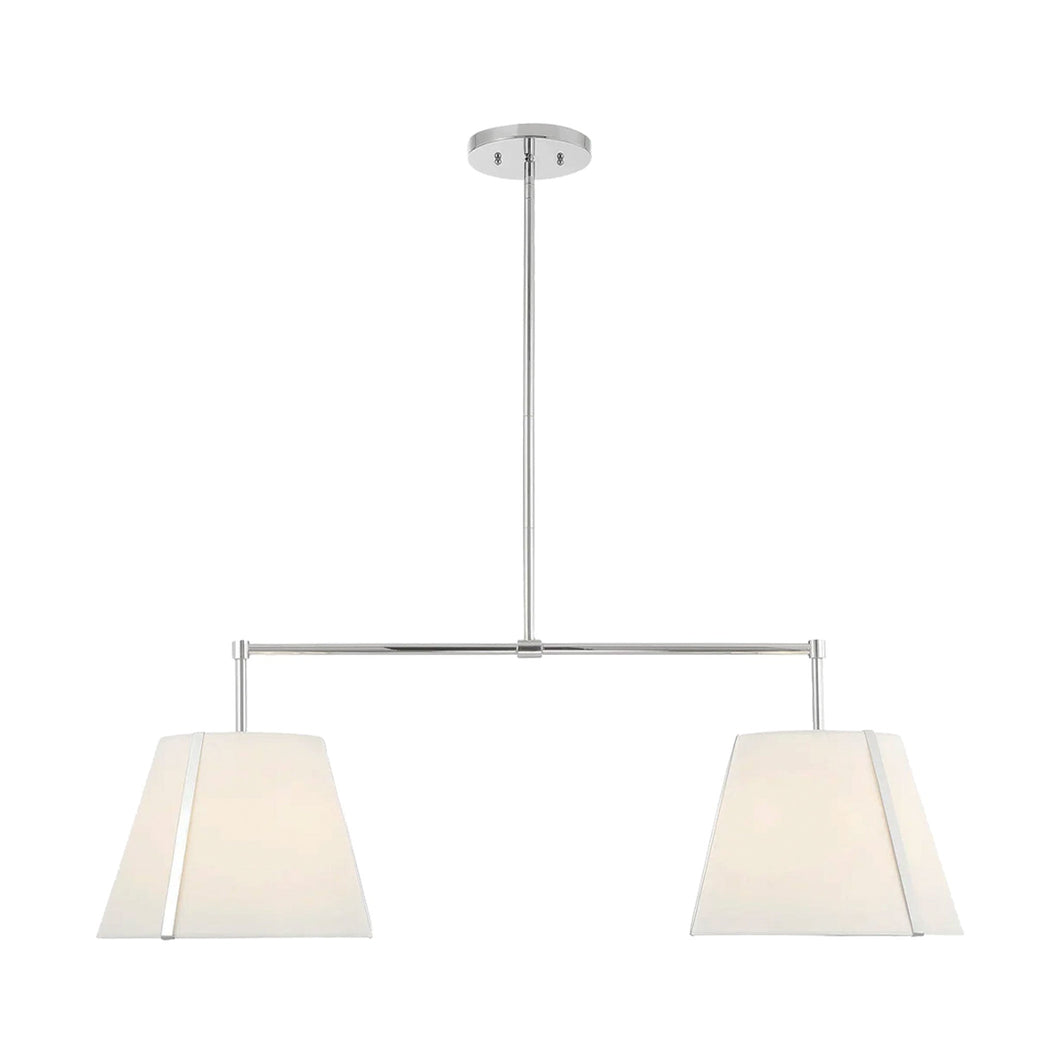 Kendal Collection - 4 Light - Chandelier - Polished Nickel Frame - W:36.8cm