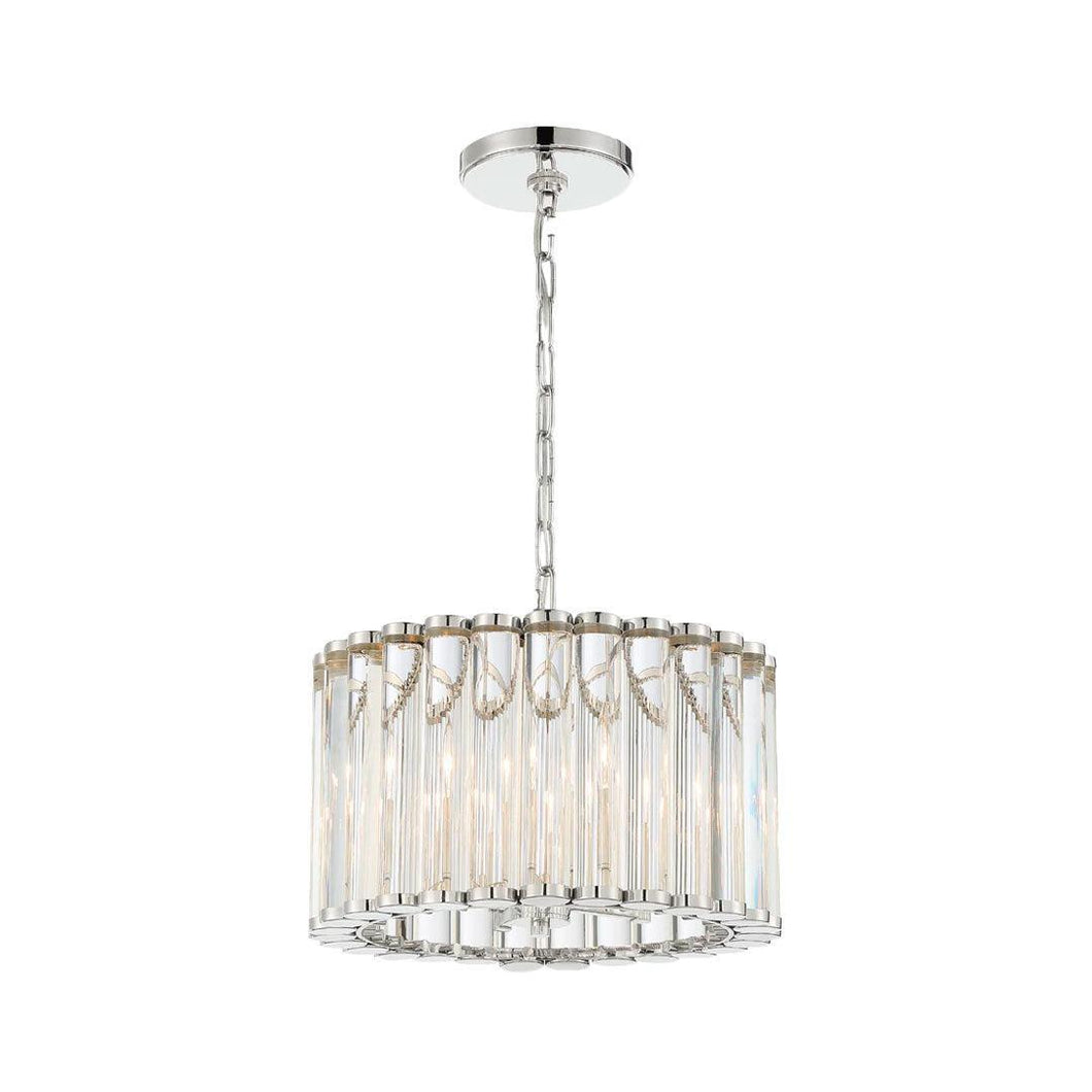 Luna Collection - Polished Nickel Chandelier - polished-nickel