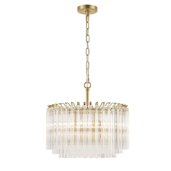 Xavier Collection - 5 Lights Chandelier - Aged Brass