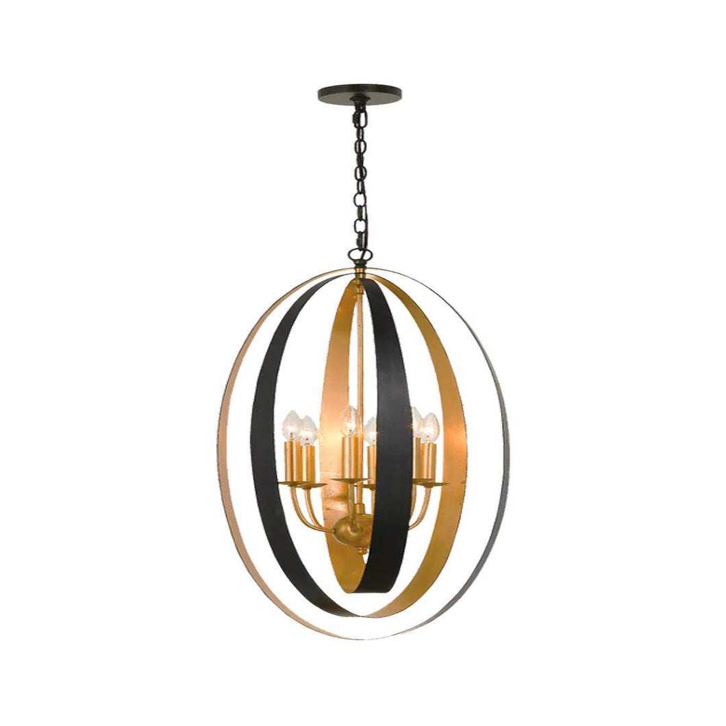 Carson Collection - English Bronze & Gold Chandelier - W:40cm