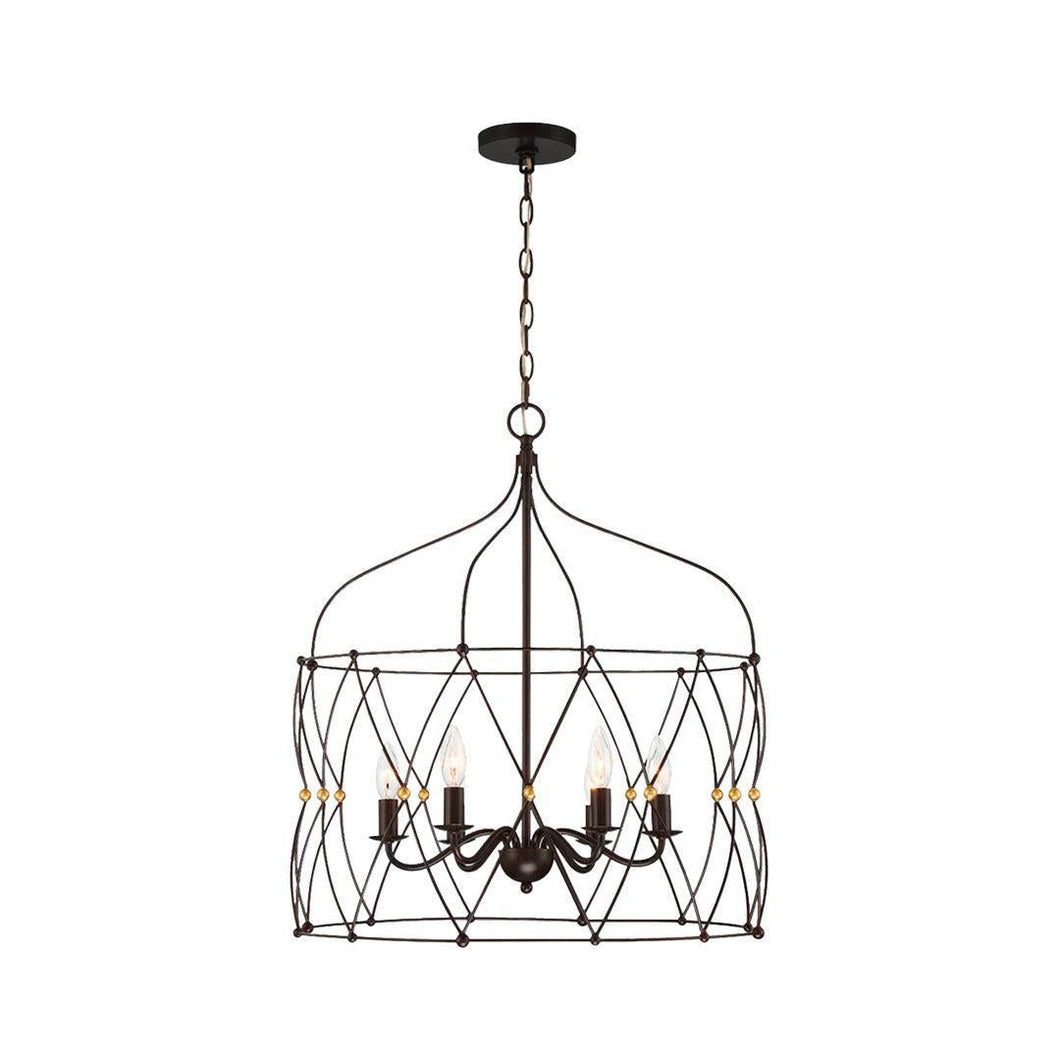 Clinton Collection - English Bronze & Gold Pendant - bronze