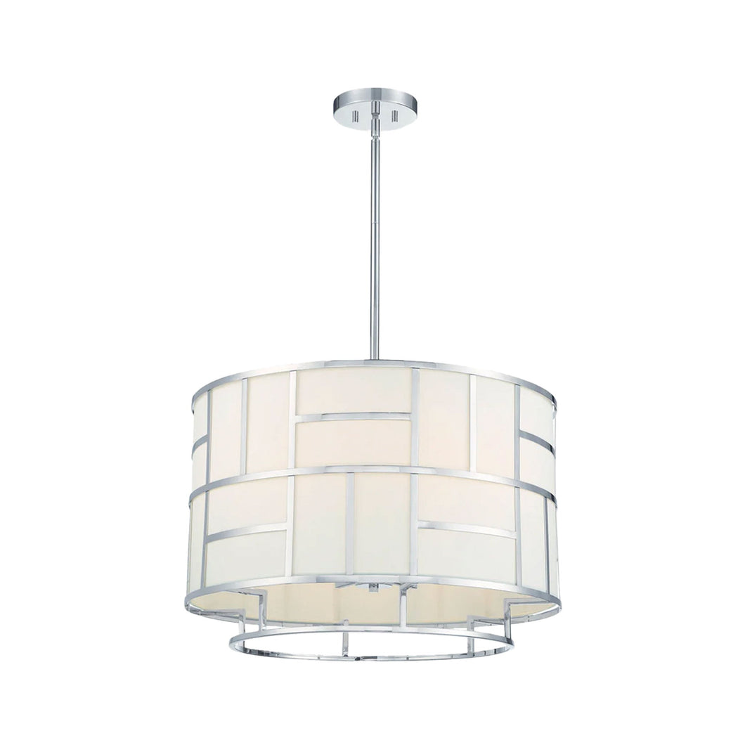 Fulton Collection - Chandelier - Polished Nickel Frame - W:63cm