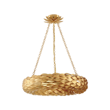 Load image into Gallery viewer, Laurel Collection - 6 Lights Ring Chandelier - Antique Gold
