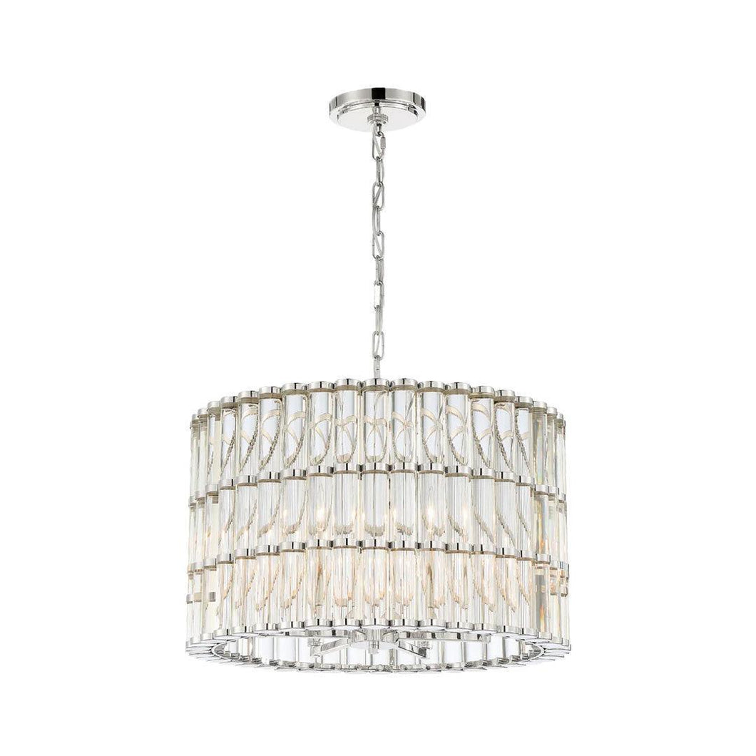 Luna Collection - Polished Nickel Chandelier - polished-nickel