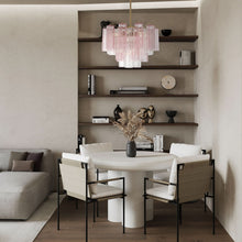 Load image into Gallery viewer, Odelle Collection - Ring Chandelier - Pink &amp; Chrome - W:50cm
