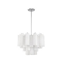 Load image into Gallery viewer, Odelle Collection - Ring Chandelier - White &amp; Chrome - W:50cm
