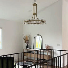 Load image into Gallery viewer, Farris Collection - Aged Brass Chandelier - Default
