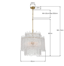 Load image into Gallery viewer, Lofton 8 Lights Chandelier - Satin Brass
