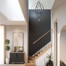 Load image into Gallery viewer, Carson Collection - 9 Lights Orb Chandelier - Black
