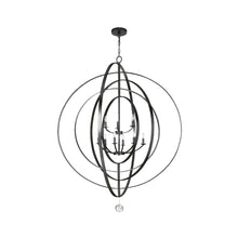 Load image into Gallery viewer, Carson Collection - 9 Lights Orb Chandelier - Black
