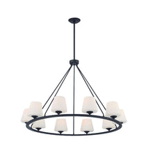 Load image into Gallery viewer, Huntington Collection - 10 Light - Ring Chandelier - Matte Black Frame
