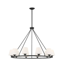Load image into Gallery viewer, Huntington Collection - 10 Light - Ring Chandelier - Matte Black Frame
