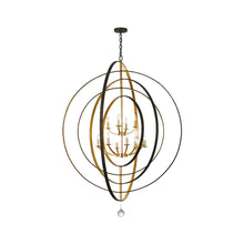 Load image into Gallery viewer, Carson Collection - 12 Lights Orb Chandelier - English Bronze &amp; Gold
