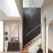 Load image into Gallery viewer, Carson Collection - 12 Lights Orb Chandelier - Silver
