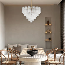 Load image into Gallery viewer, Odelle Collection - Ring Chandelier - Clear &amp; Chrome - W:68cm
