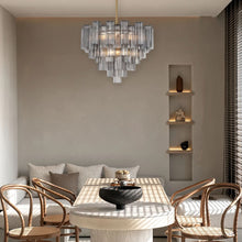 Load image into Gallery viewer, Odelle Collection - Ring Chandelier - Smoke &amp; Chrome - W:68cm
