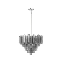 Load image into Gallery viewer, Odelle Collection - Ring Chandelier - Smoke &amp; Chrome - W:68cm
