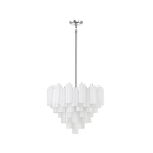 Load image into Gallery viewer, Odelle Collection - Ring Chandelier - White &amp; Chrome - W:68cm
