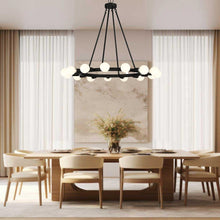 Load image into Gallery viewer, Filmore Collection - Matte Black Chandelier - black
