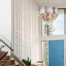 Load image into Gallery viewer, Odelle Collection - Ring Chandelier - Autumn &amp; Chrome - W:81cm
