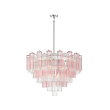 Load image into Gallery viewer, Odelle Collection - Ring Chandelier - Pink &amp; Chrome - W:81cm
