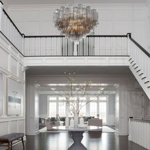 Load image into Gallery viewer, Odelle Collection - Ring Chandelier - Smoke &amp; Satin Brass - W:81cm
