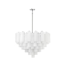 Load image into Gallery viewer, Odelle Collection - Ring Chandelier - White &amp; Chrome - W:81cm
