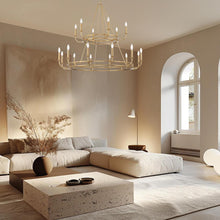Load image into Gallery viewer, Bleecker Collection - 2 Tier Chandelier - brass-2
