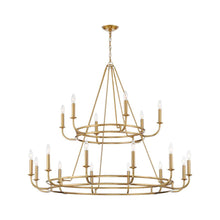 Load image into Gallery viewer, Bleecker Collection - 2 Tier Chandelier - brass-2

