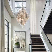 Load image into Gallery viewer, Odelle Collection - Ring Chandelier - Autumn &amp; Chrome - H:128cm
