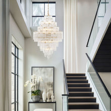Load image into Gallery viewer, Odelle Collection - Ring Chandelier - Clear &amp; Chrome - H:128cm
