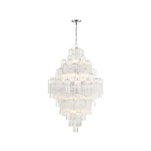 Load image into Gallery viewer, Odelle Collection - Ring Chandelier - Clear &amp; Chrome - H:128cm

