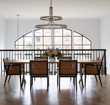 Load image into Gallery viewer, Farris Collection - Aged Brass Chandelier - 2 Tier
