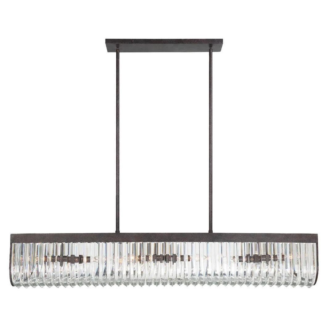 Clover Collection - Bar Light - Charcoal Bronze - bronze