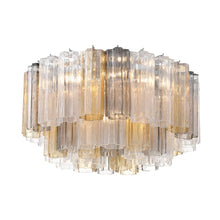 Load image into Gallery viewer, Odelle Collection - Flush Mount Chandelier - Autumn &amp; Chrome - W:56cm
