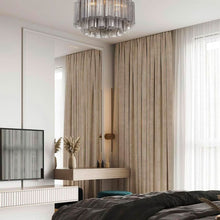 Load image into Gallery viewer, Odelle Collection - Flush Mount Chandelier - Smoke &amp; Chrome - W:56cm
