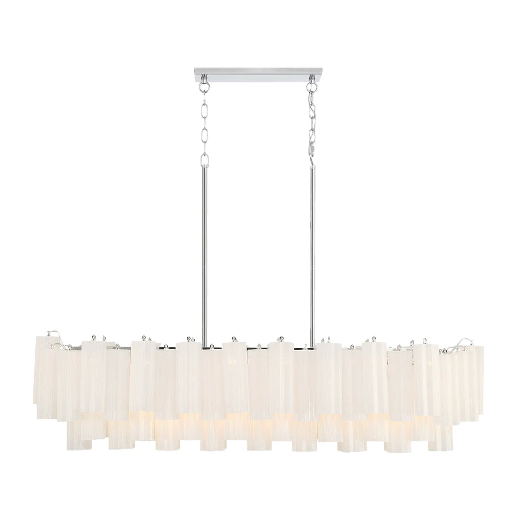 Odelle Collection - Bar Light - White & Chrome - L:131cm
