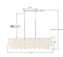 Load image into Gallery viewer, Odelle Collection - Bar Light - White &amp; Chrome - L:131cm
