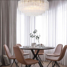 Load image into Gallery viewer, Odelle Collection - Flush Mount Chandelier - Clear &amp; Chrome - W:80cm
