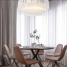 Load image into Gallery viewer, Odelle Collection - Flush Mount Chandelier - Clear &amp; Chrome - W:80cm
